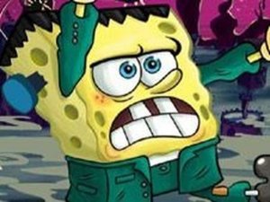 SpongeBob Halloween Journey: Nighttime Platform Adventure