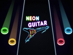Neon Rhythm Guitar Challenge